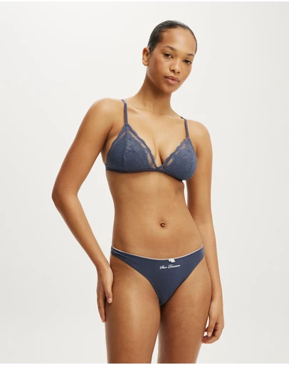 Cotton On Body - Everyday Lace Triangle Padded Bralette