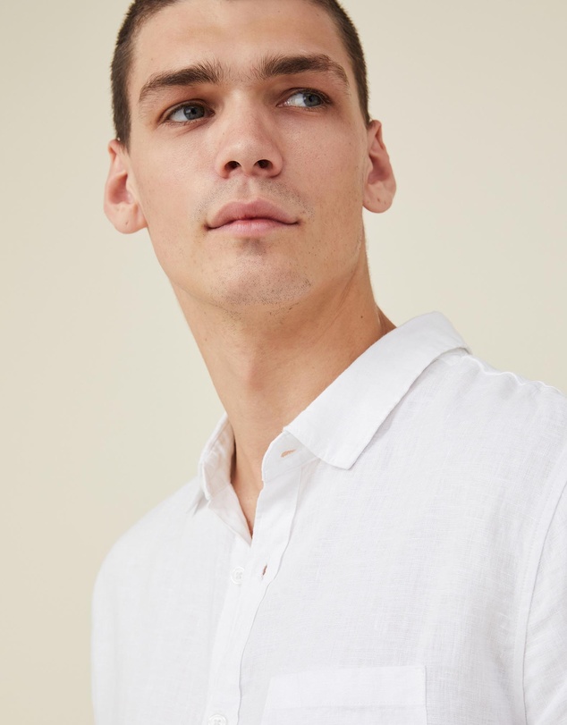 Cotton On - Linen Short Sleeve Shirt