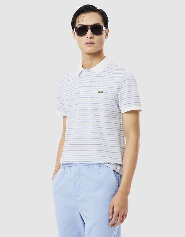 Lacoste - Classic Fit Striped Petit Piqué Polo Shirt