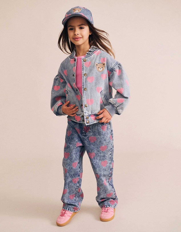 Huxbaby - Dreamy Denim Hearts Jeans - Babies-Kids