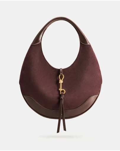 JW PEI - Colette Faux Suede Crescent Hobo Bag