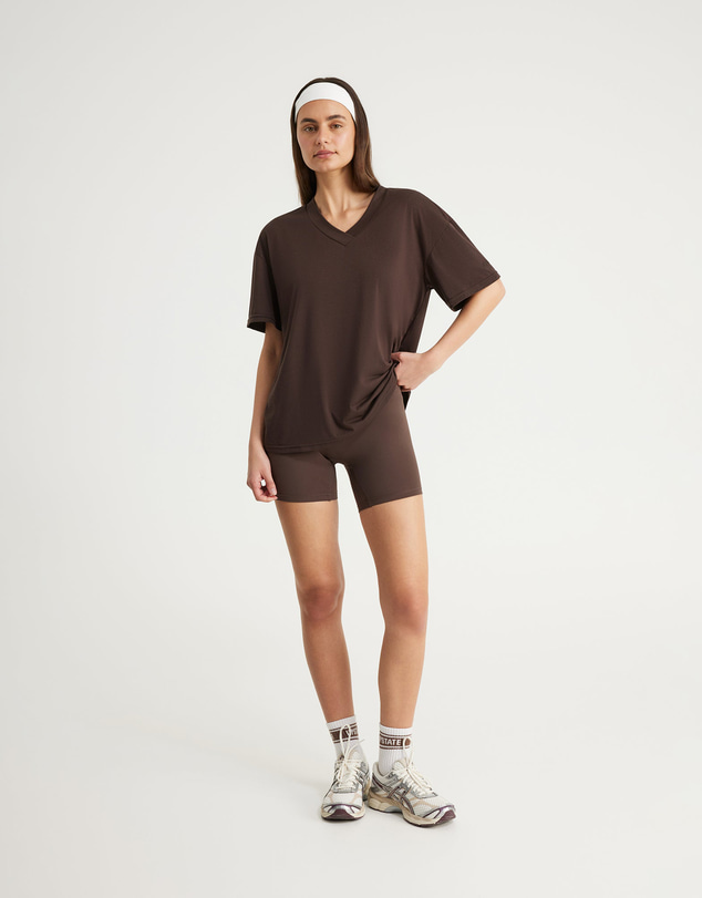 Upstate - Air Flex V-Neck T-Shirt - Espresso