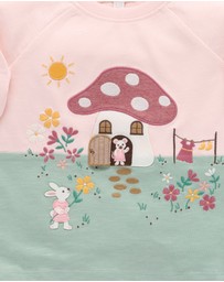 Purebaby - Toadstool House Long Sleeve Tee -Kids-Babies