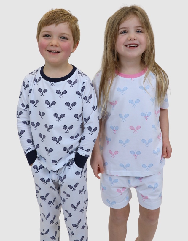 Sant And Abel - Kids Tennis Bows Short PJ Set
