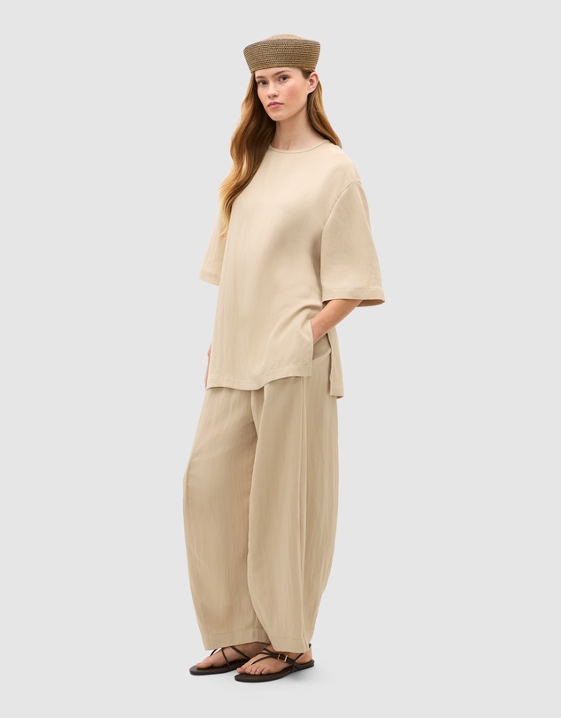 Seed Heritage - Textured Twill Longline Top