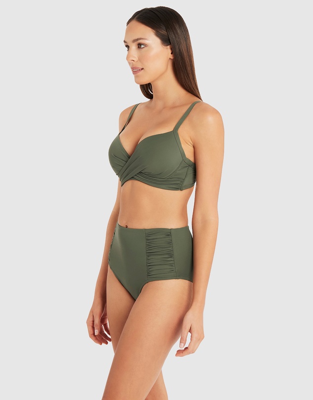 Sea Level Australia - Essentials Cross Front Moulded Cup Underwire Bra