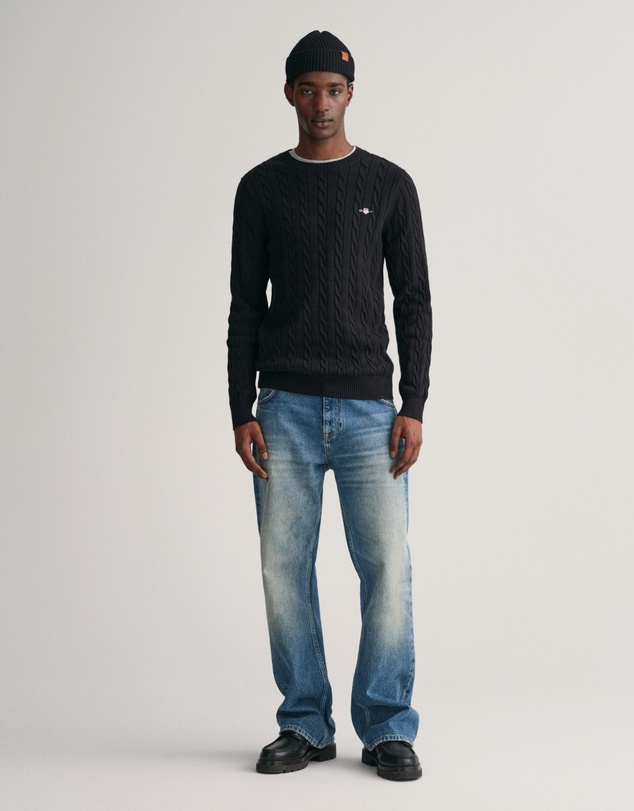 Gant - Cotton Cable Crew Neck Knit