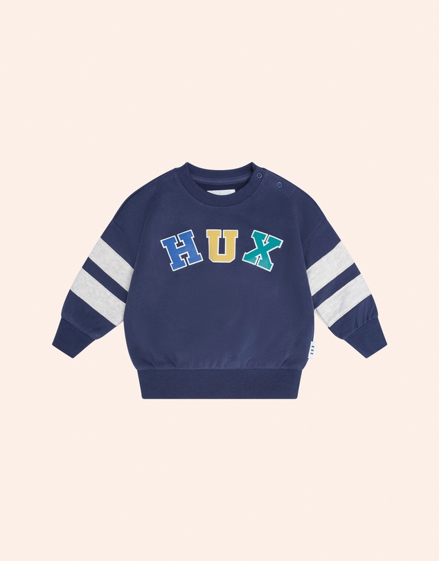 Huxbaby - Hux Flocked Spliced Sweatshirt - Babies-Teens