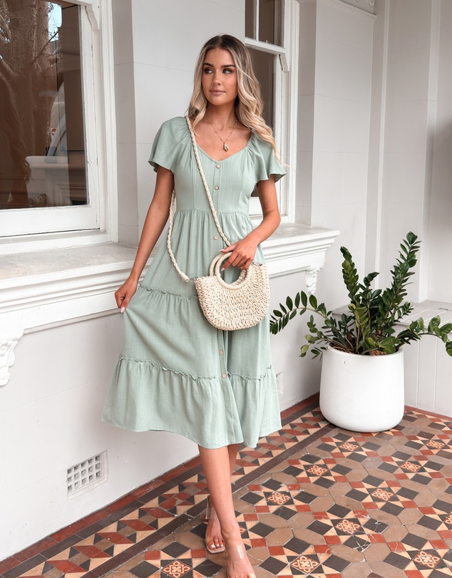 Esther & Co - Celie Dress - Sage