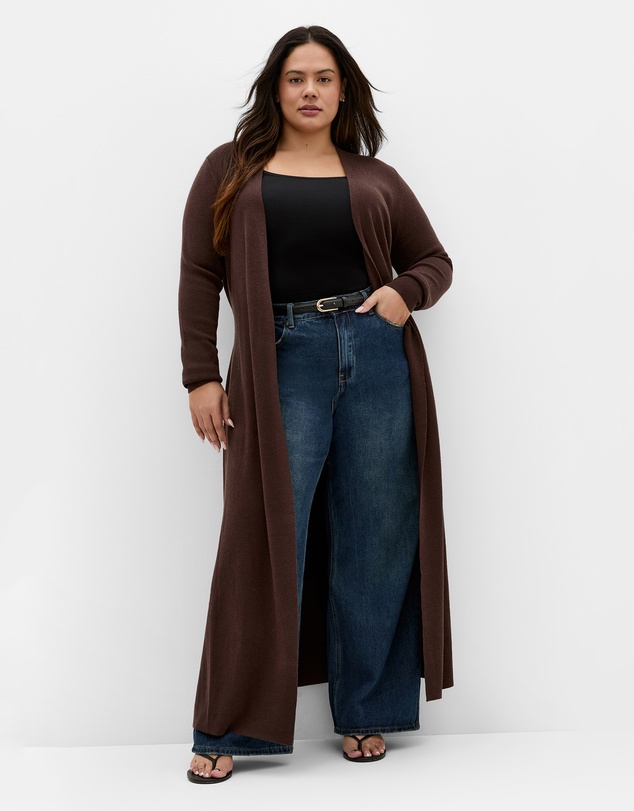 City Chic - Goldie Longline Knit Cardigan