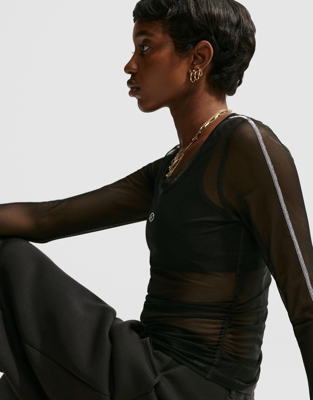 Nike - Nike Sportswear Slim Long-Sleeve Sheer Top