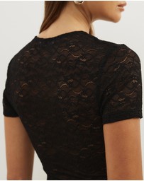 Atmos&Here - Tia Short Sleeve Lace Top