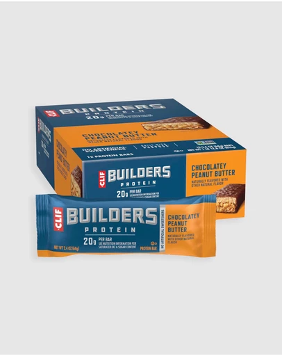 CLIF - Chocolatey Peanut Butter Builders Bar - 12x68g