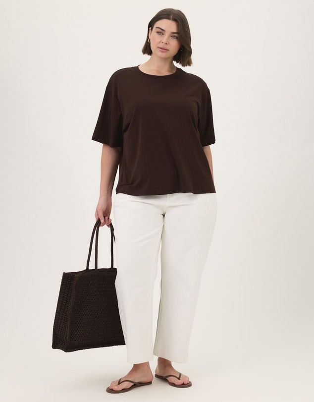 Atmos&Here Curvy - Cotton Boyfriend T-Shirt