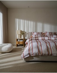 Linen House - Nara Bamboo Cotton 400TC Stripe Quilt Cover Set