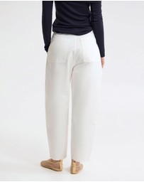 Oxford - Etta Barrel Leg Cotton Pant