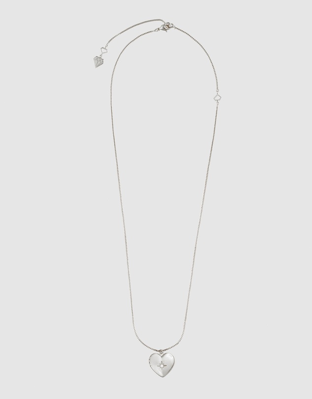 Wanderlust + Co - Heart Silver Locket Necklace