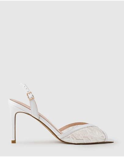 Edward Meller - OREGAN85 Pointed Open Toe Lace Sandal