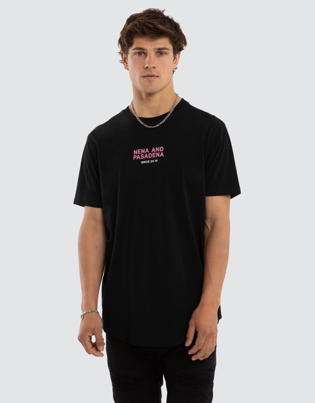 Nena & Pasadena - Linear Dual Curved Tee
