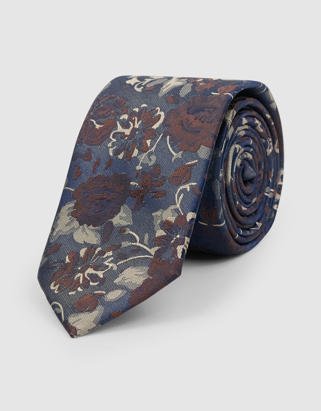 yd. - Tinos Floral 6.5 Cm Tie