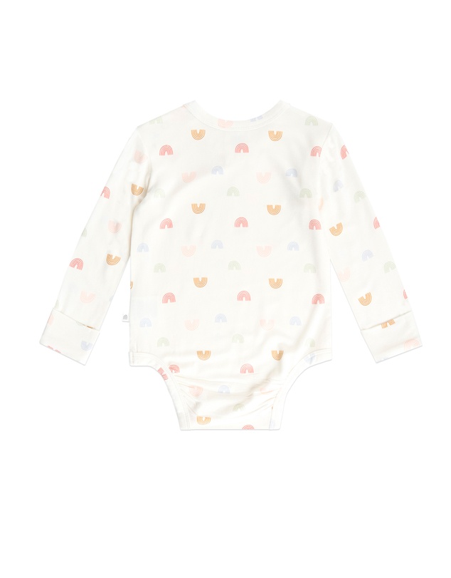 Kynd Baby - Comfy Bodysuit Long Sleeve in Over The Rainbow