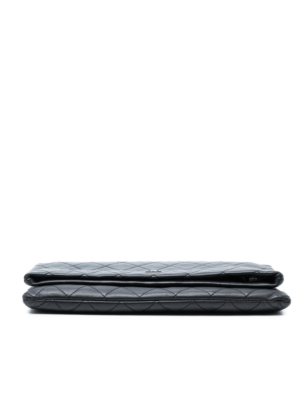 Pre-Loved by Azura Reborn - Pre-Loved Quilted Lambskin CC Beauty Foldover Clutch