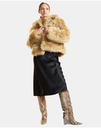 Cynthia Rowley - Shearling Cropped Jacket