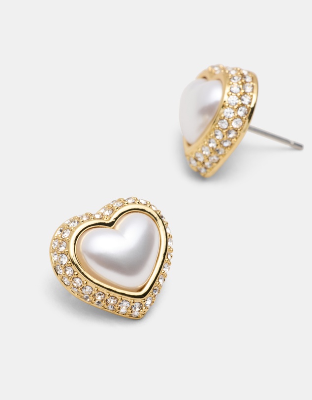 MIMCO - Relic Heart Stud Earrings