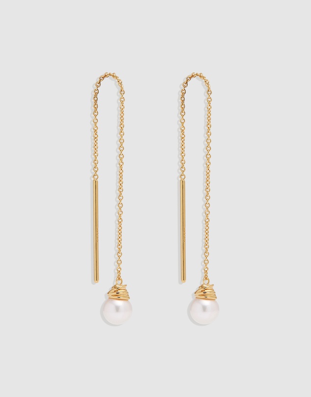 By Charlotte - Whispers of Tranquillity Pearl Thread Earrings