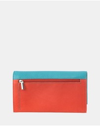 Pierre Cardin - Pierre Cardin Multi Colour Leather Ladies Wallet