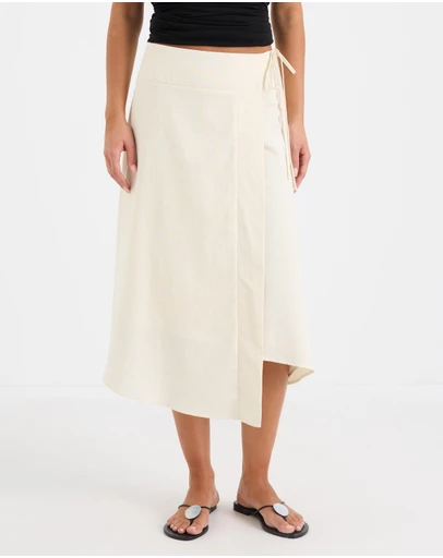 Calli - Emaline Wrap Midi Skirt