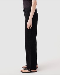 Outland Denim - Mia Mid Wide Leg Jeans
