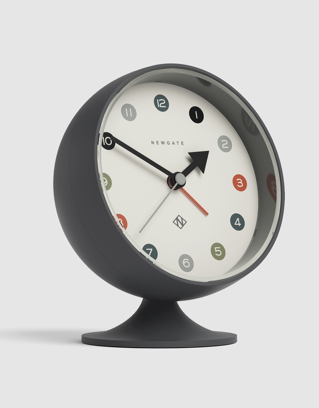 Newgate - Newgate Spheric Alarm Clock Blizzard Grey