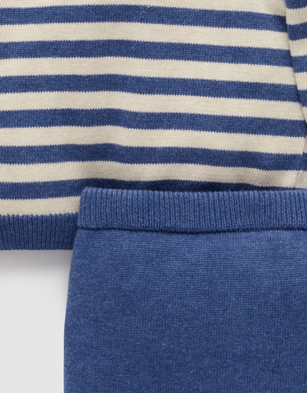 Purebaby - Polo Knit Set -Kids-Babies