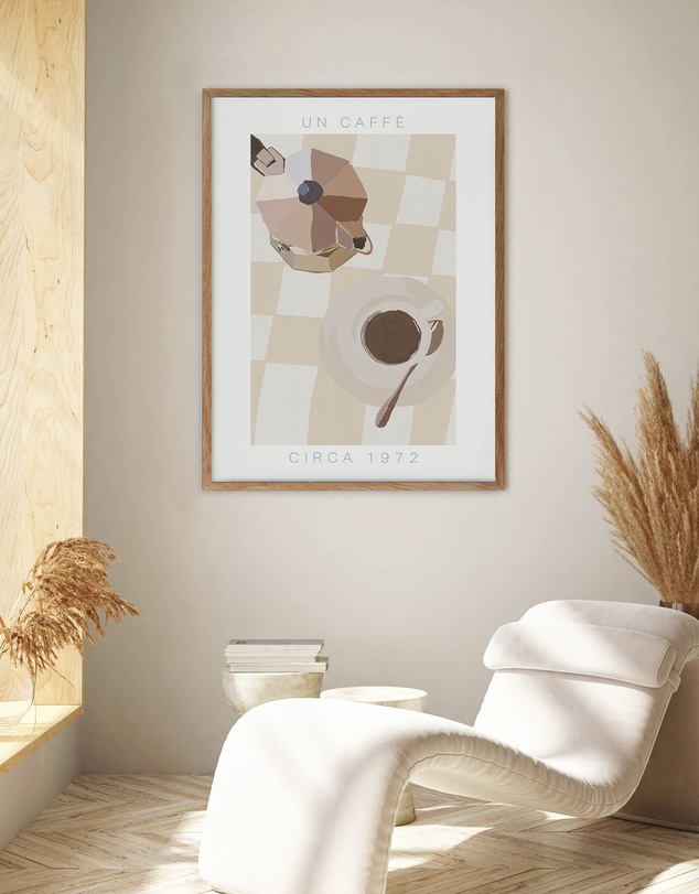 Olive et Oriel - Un Caffe Art Print