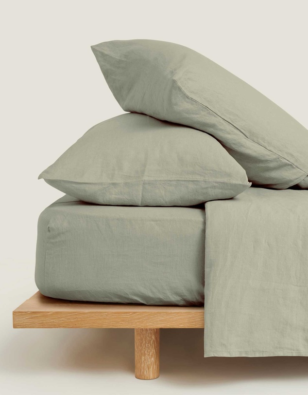Carlotta + Gee - 100% Linen Fitted Sheet