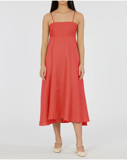 Amelius - Corinna Linen Midi Dress