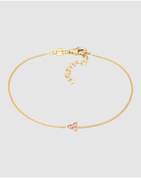 Elli Jewelry - Bracelet Crystal 925 Sterling Silver Gold-Plated
