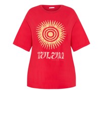 City Chic - Plus size Summer Sun Tee - red