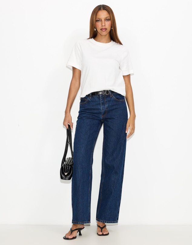 Dazie - Florence Mid Rise Straight Jeans
