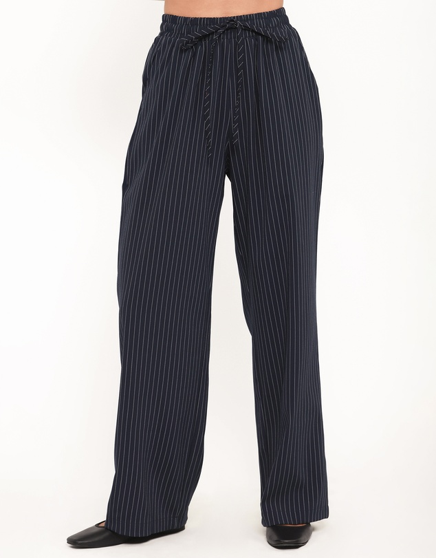 Petal & Pup - Elijah Pants - Navy White Stripe