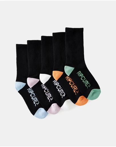 Rip Curl - School Crew Socks 5 Pack