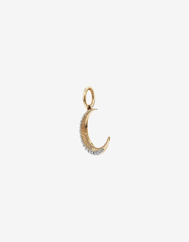 Michael Hill - Diamond Crescent Moon Pendant in 10kt Yellow Gold