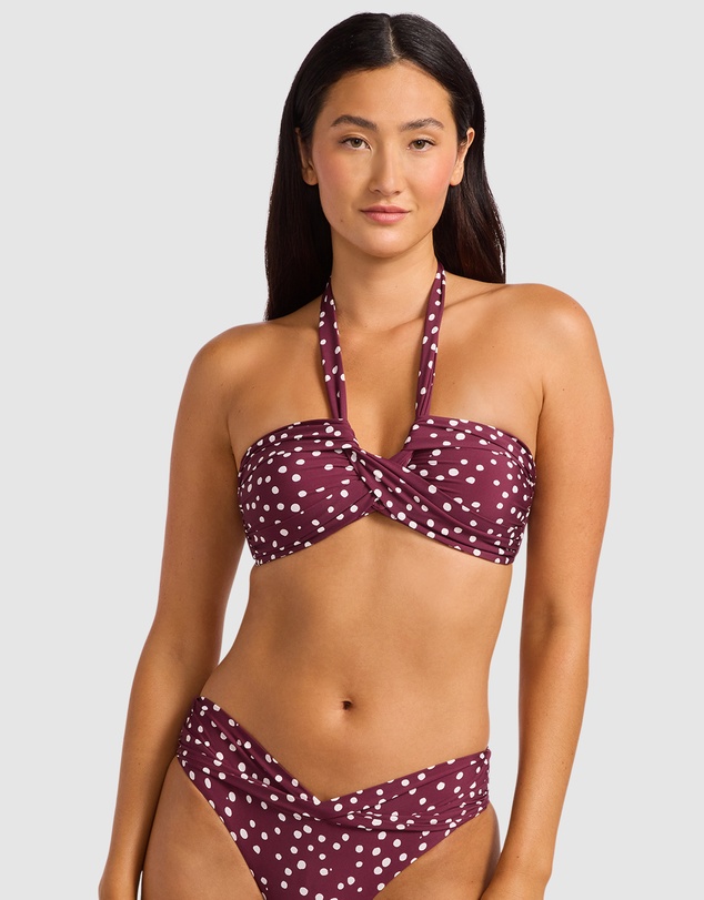 Seafolly - Dolce Dot Halter Bandeau Bikini Top