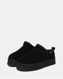 EVERAU - Australian Shepherd Ugg Nano Classic Platform Cow Suede Upper UGG Boots