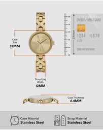 Armani Exchange - Gold Tone Analogue Watch