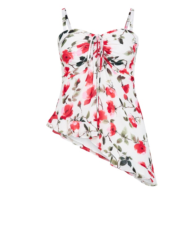 City Chic - Skai Fleur Print Top