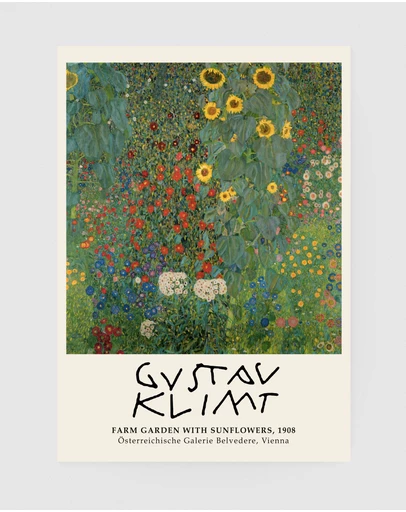 Inka Arthouse - Farm Garden 1908 by Gustav Klimt Art Print