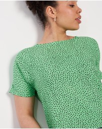 The Social Outfit - Dolman Top - Fern Cheetah