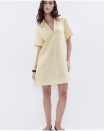 UNISON - Collared Linen Dress